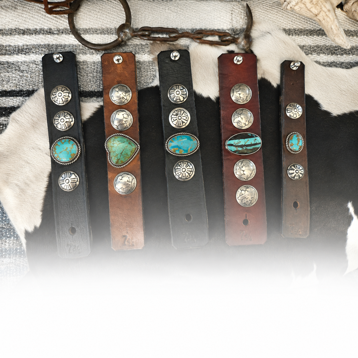Leather & Stone Bracelets