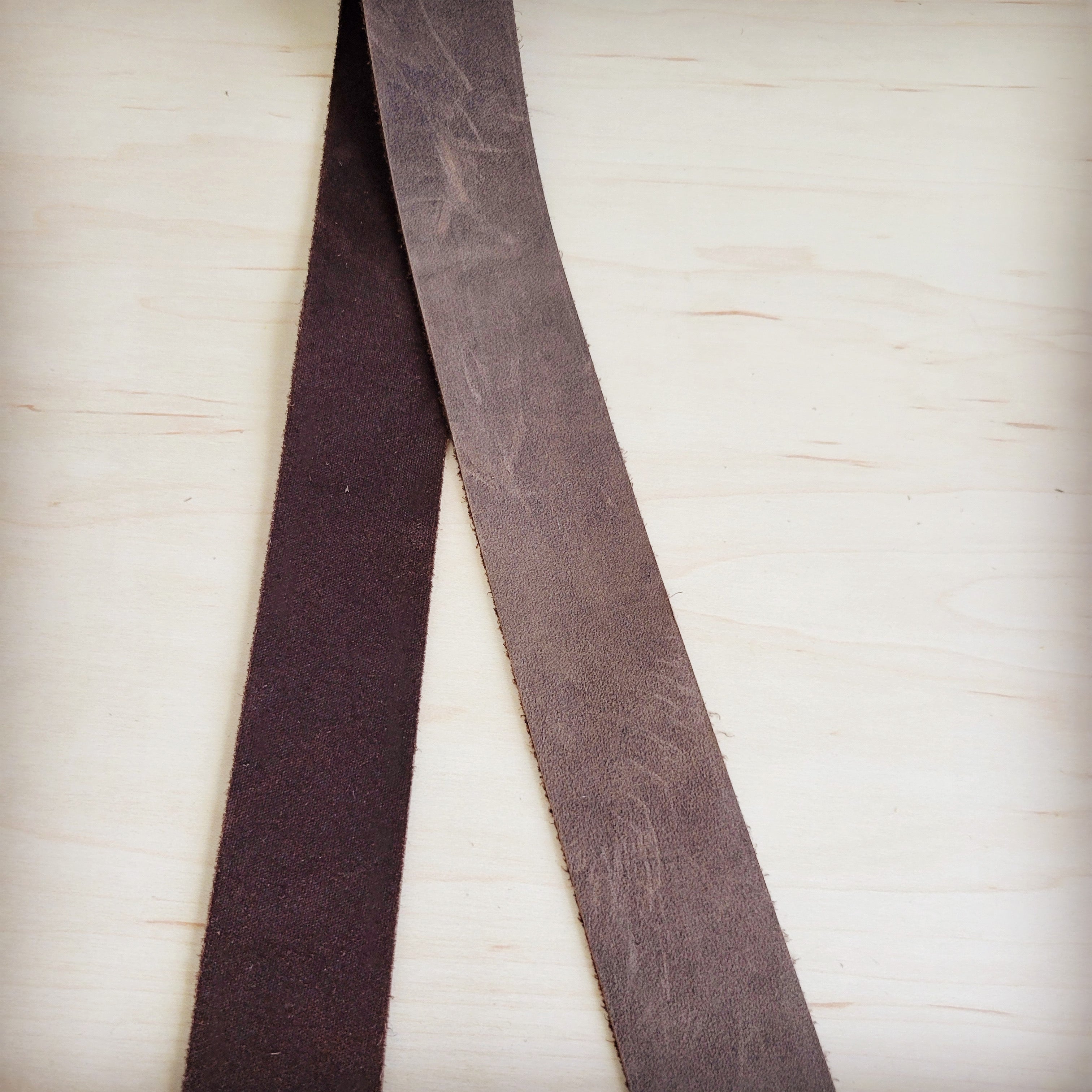 Brown Distressed Fringe Leather Belt 908q