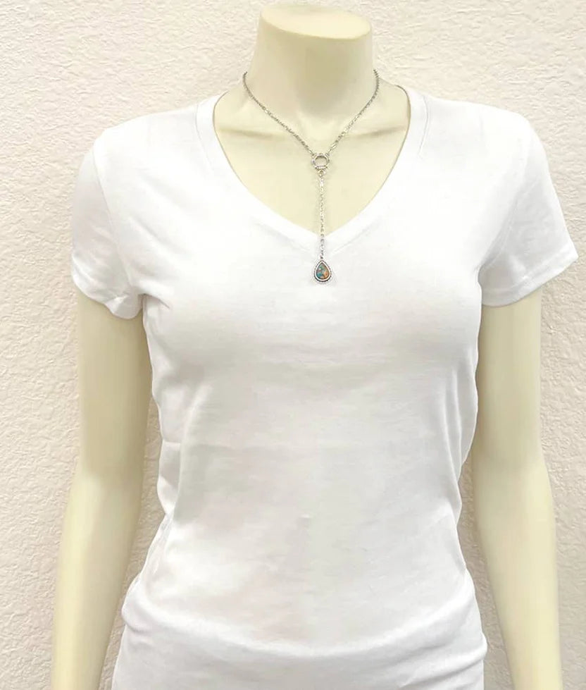 19" Gemstone Y-Necklace