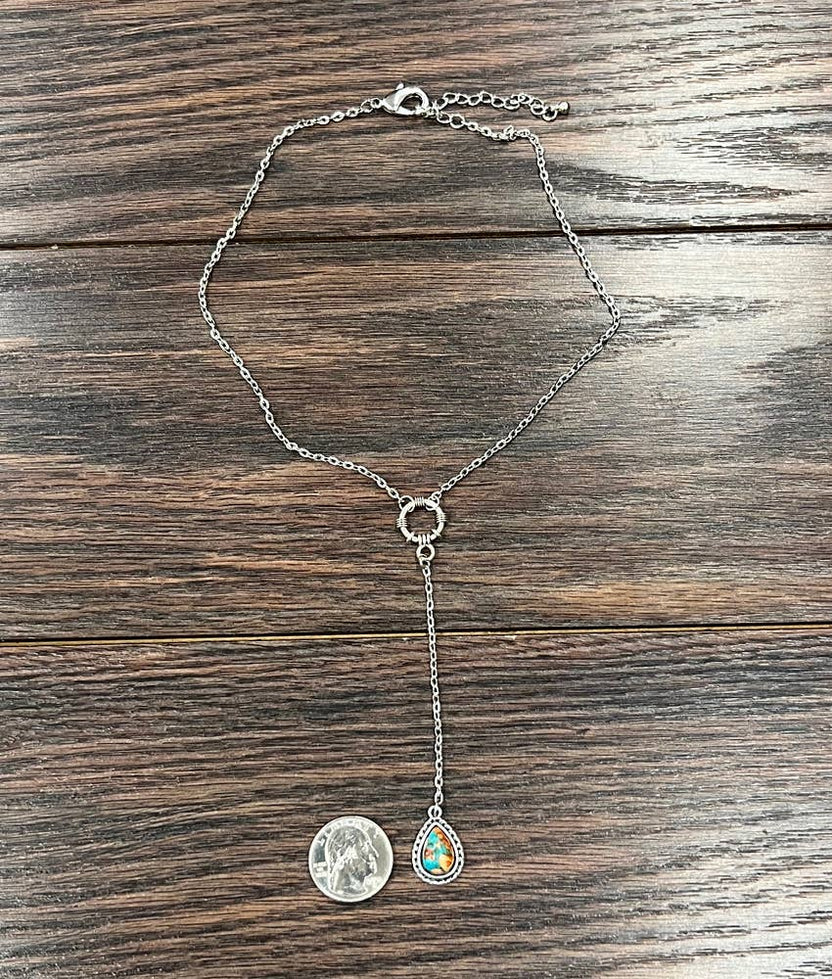 19" Gemstone Y-Necklace