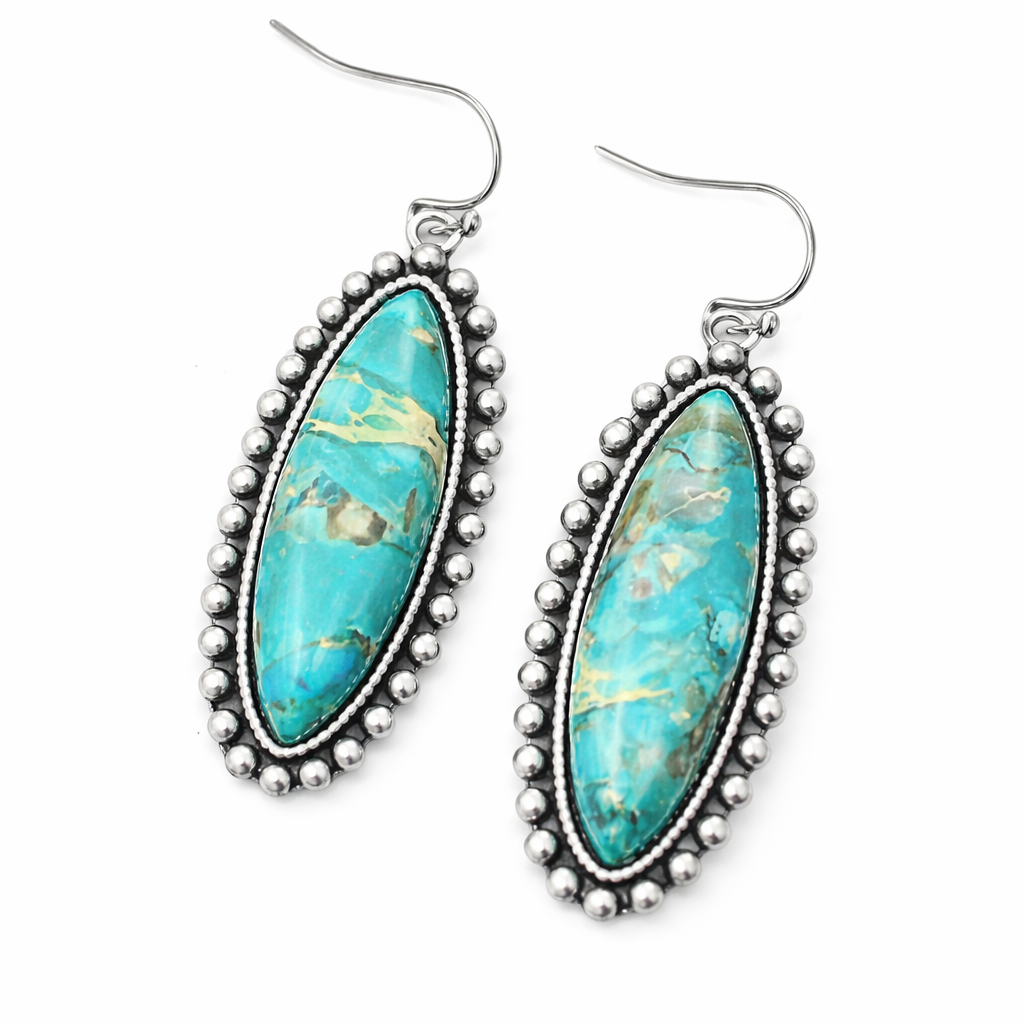Cross Earrings | Cross Gemstone Earrings