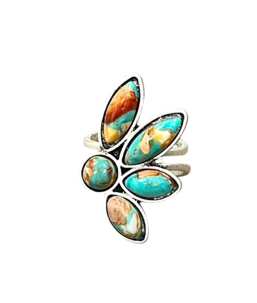 Gemstone Adjustable Ring