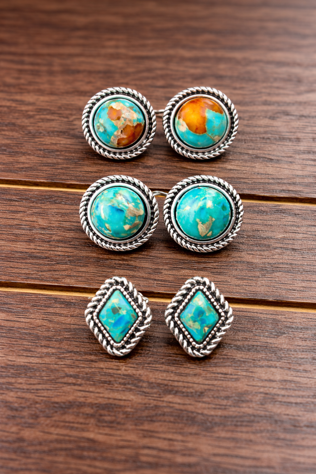 Gemstone Stud Earrings | Gemstone Stud Everyday Jewelry