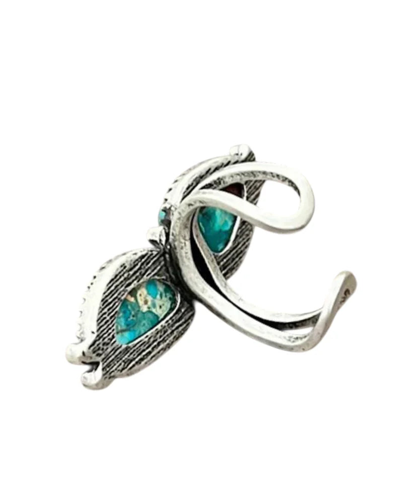 Gemstone Brass Adjustable Ring