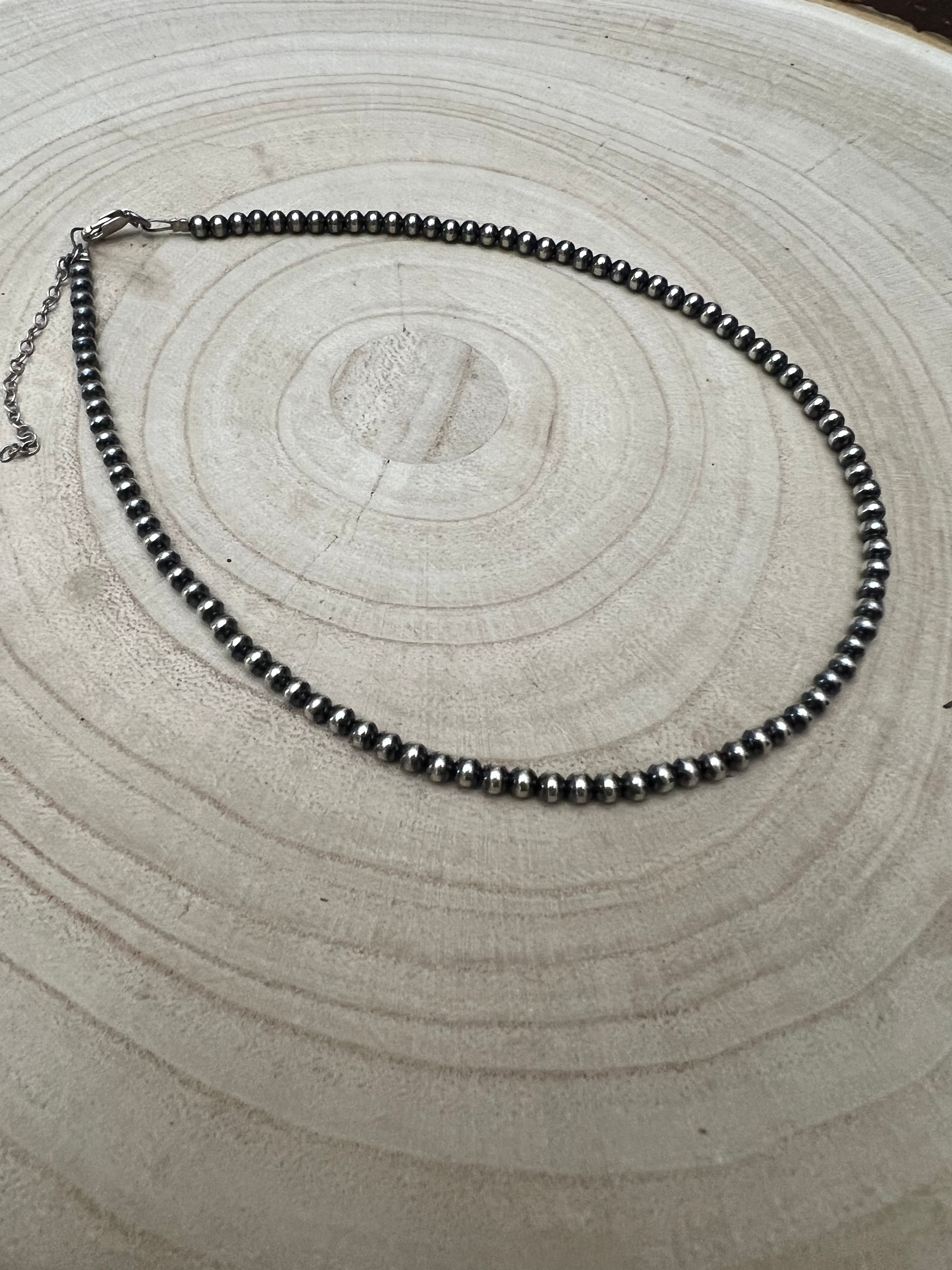 5mm Sterling Pearl Choker — 14 inch