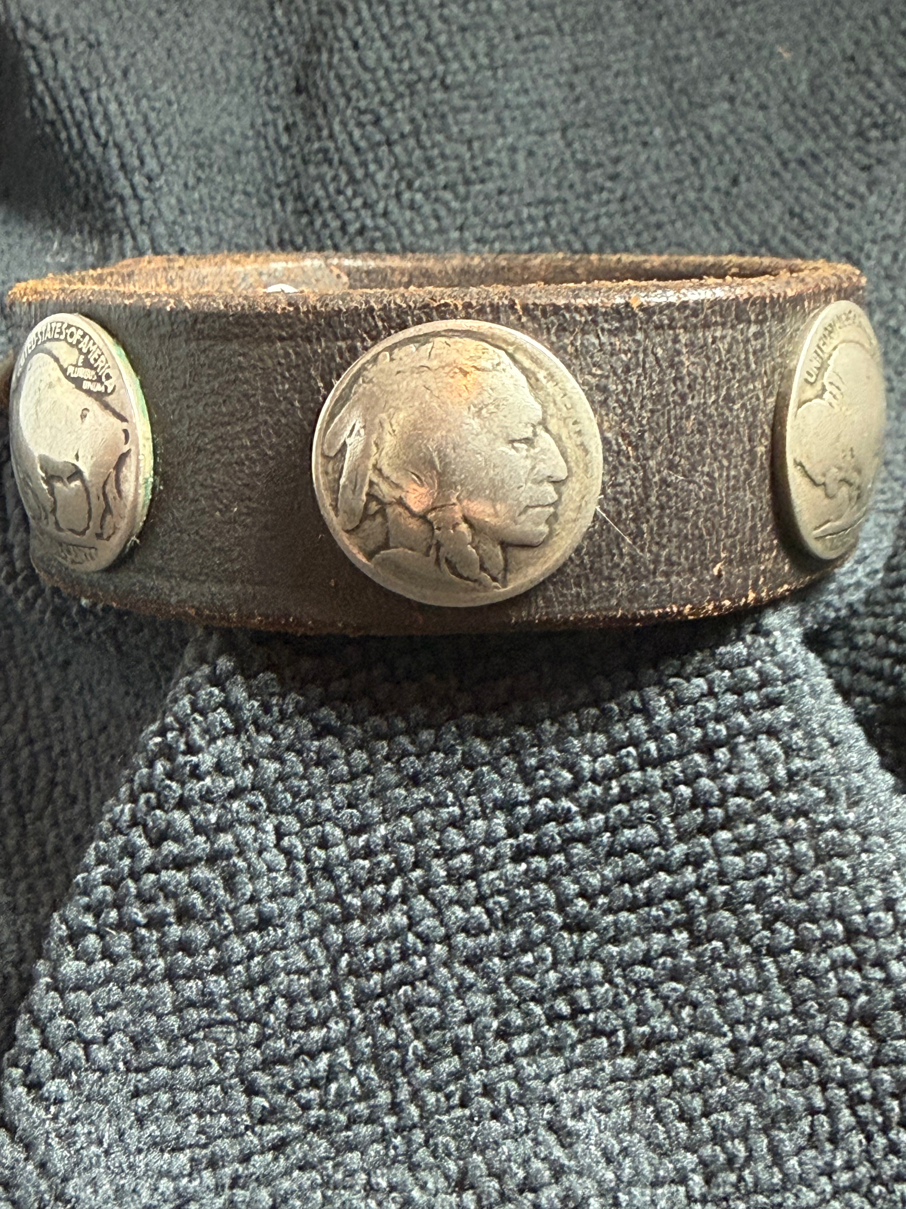 Turquoise Statement Leather Cuff Bracelet
