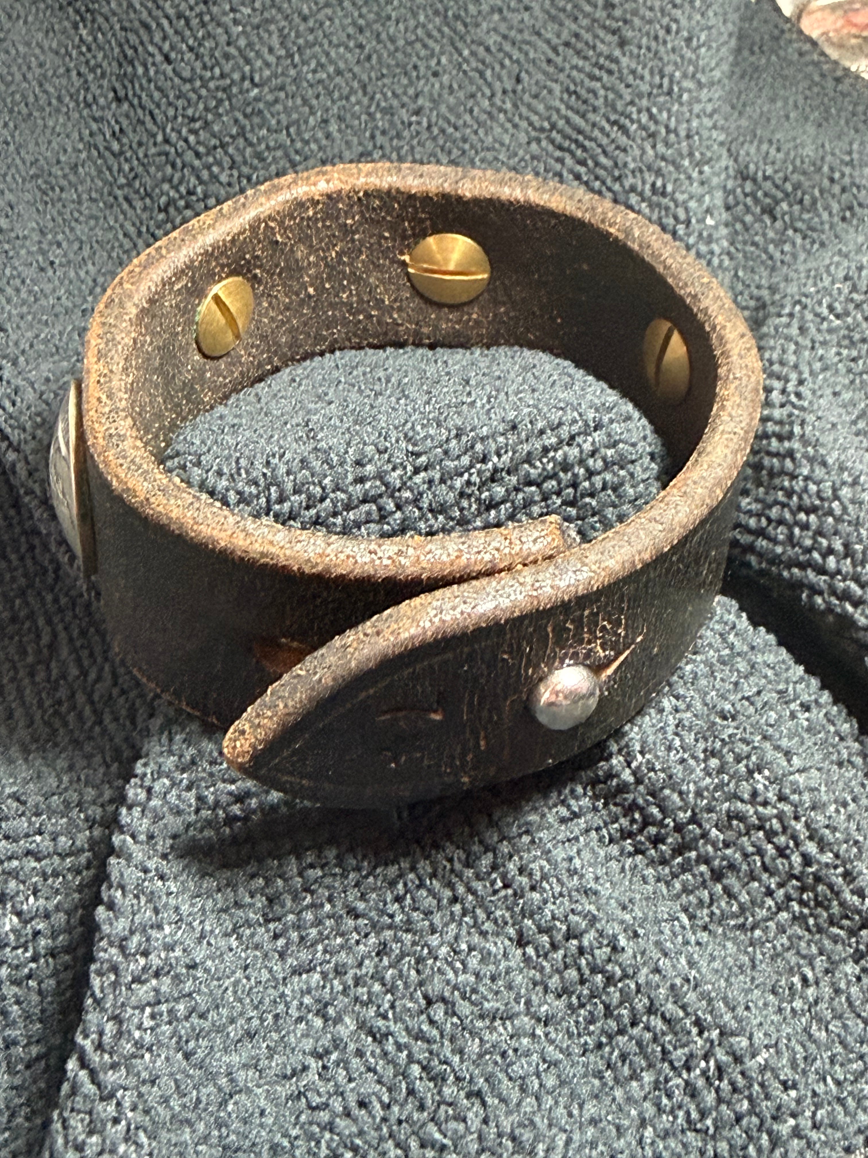 Turquoise Statement Leather Cuff Bracelet
