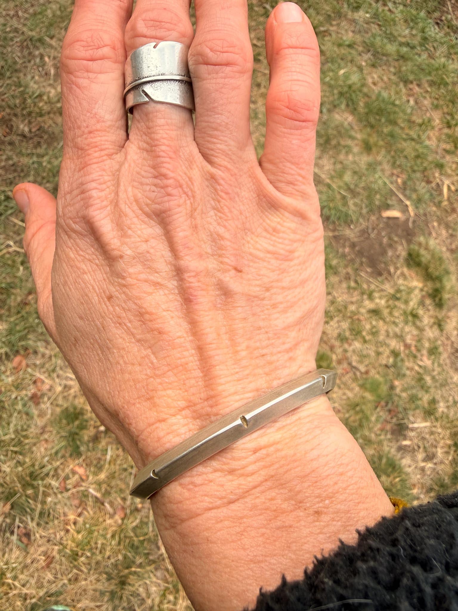 Edge Cuff | Sterling Silver