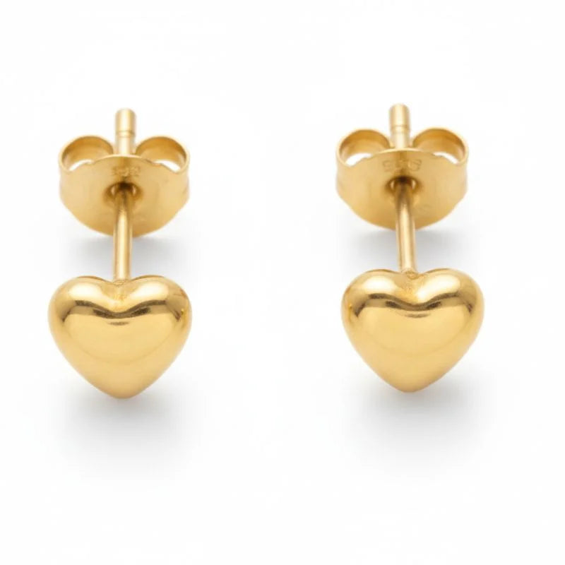 Pave Heart Necklace | Dainty Necklaces | Heart Earrings