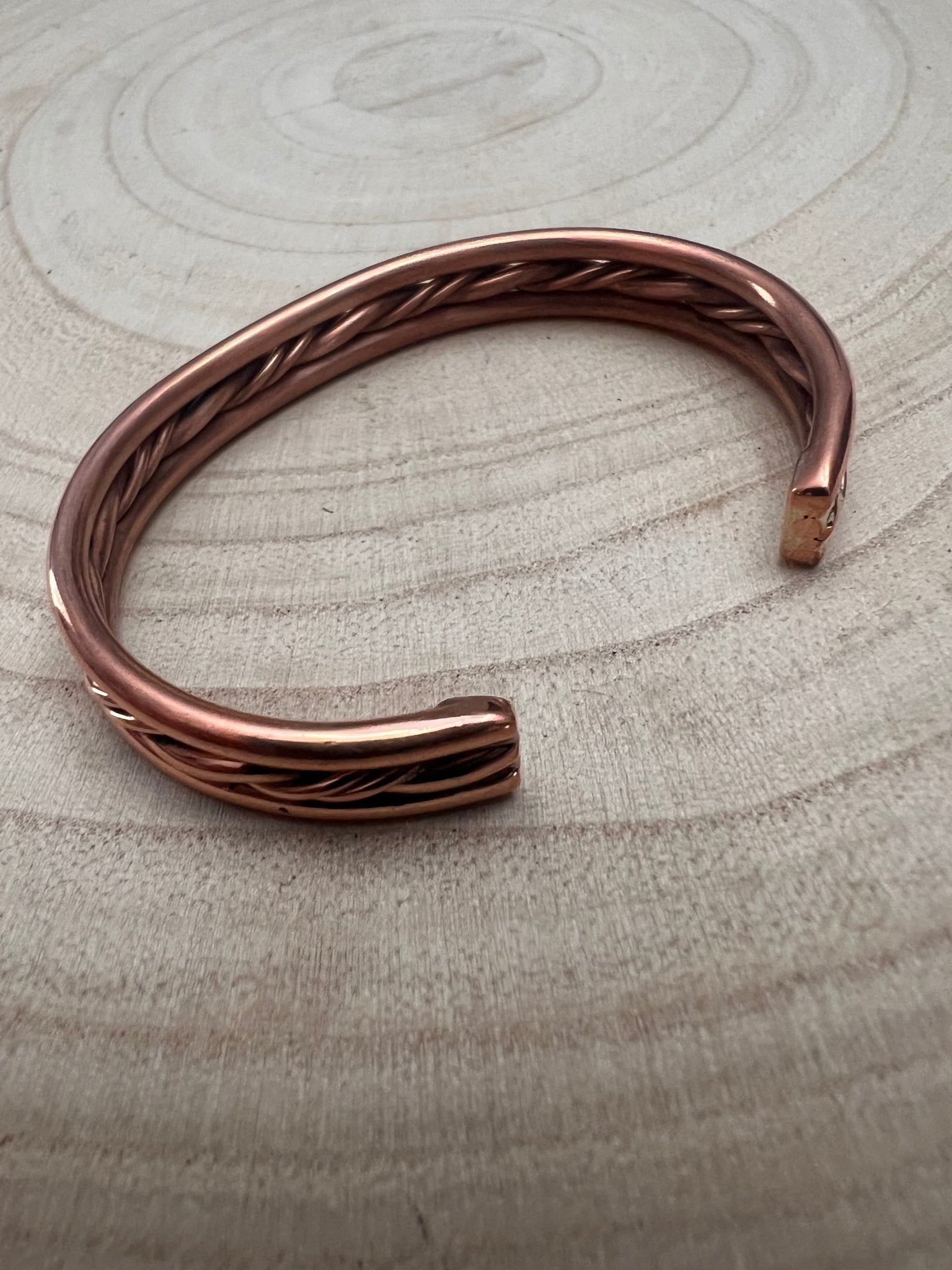 Elaine Tahe Navajo Copper Bracelet — 5/16" Wide (Fits 6" Wrist)